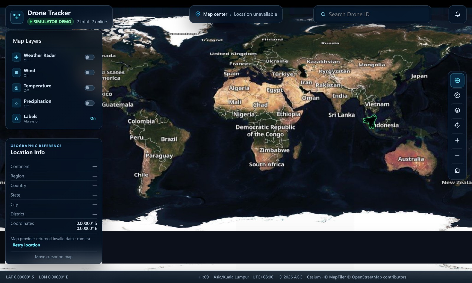 Cover for Real-Time Drone Tracker